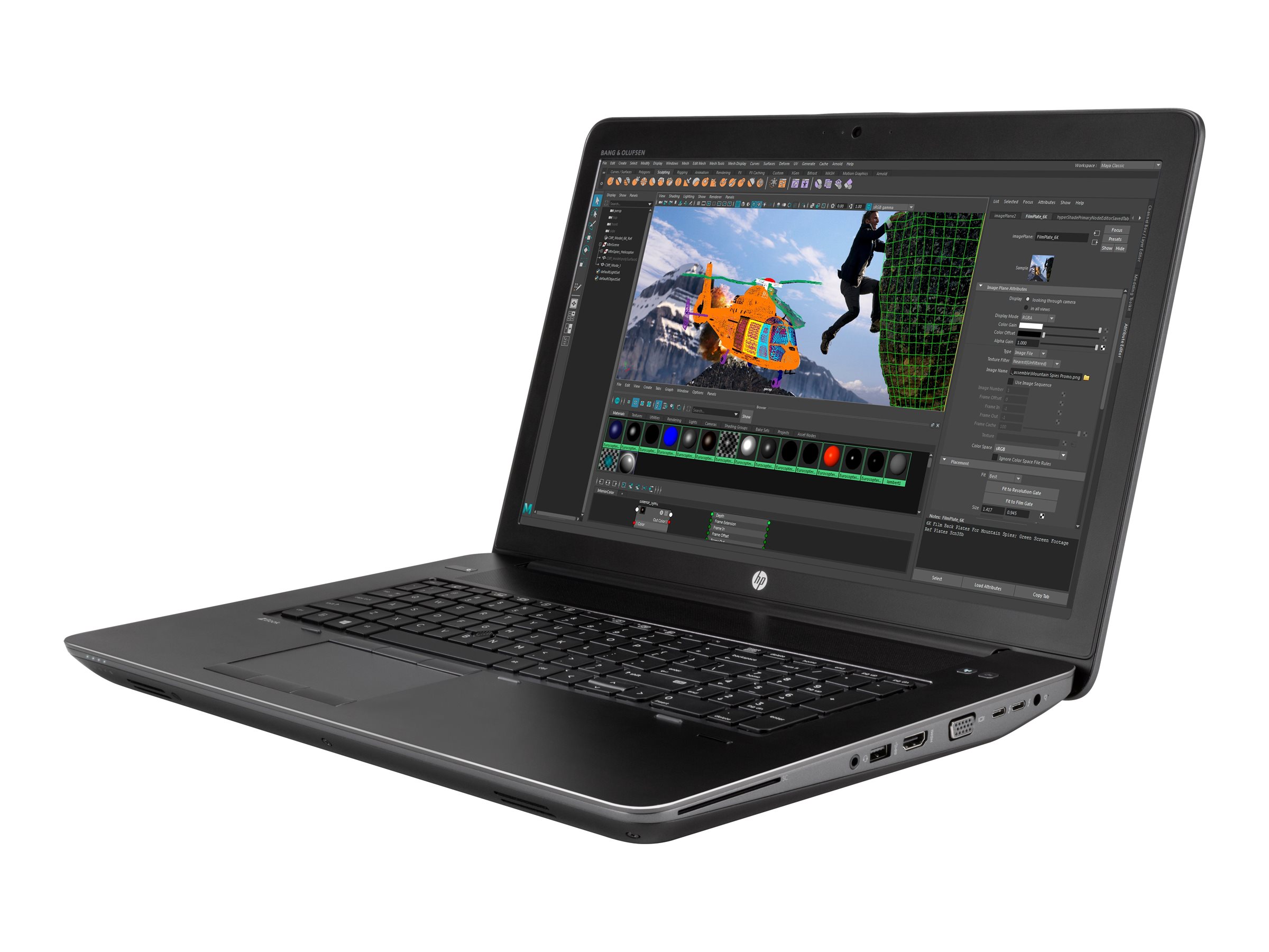 Portátil HP Workstation ZBOOK 17 G4 GRADO B tecl. num. castellano (Intel Core i7 7700HQ 2.80GHz/32GB/256SSD-NVMe/17.3HD+/NO-DVD/W10H) Preinstalado