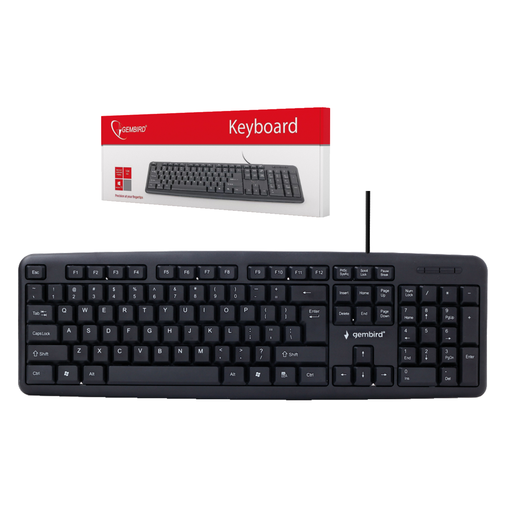 Teclado USB - Negro - Portugués - Gembird